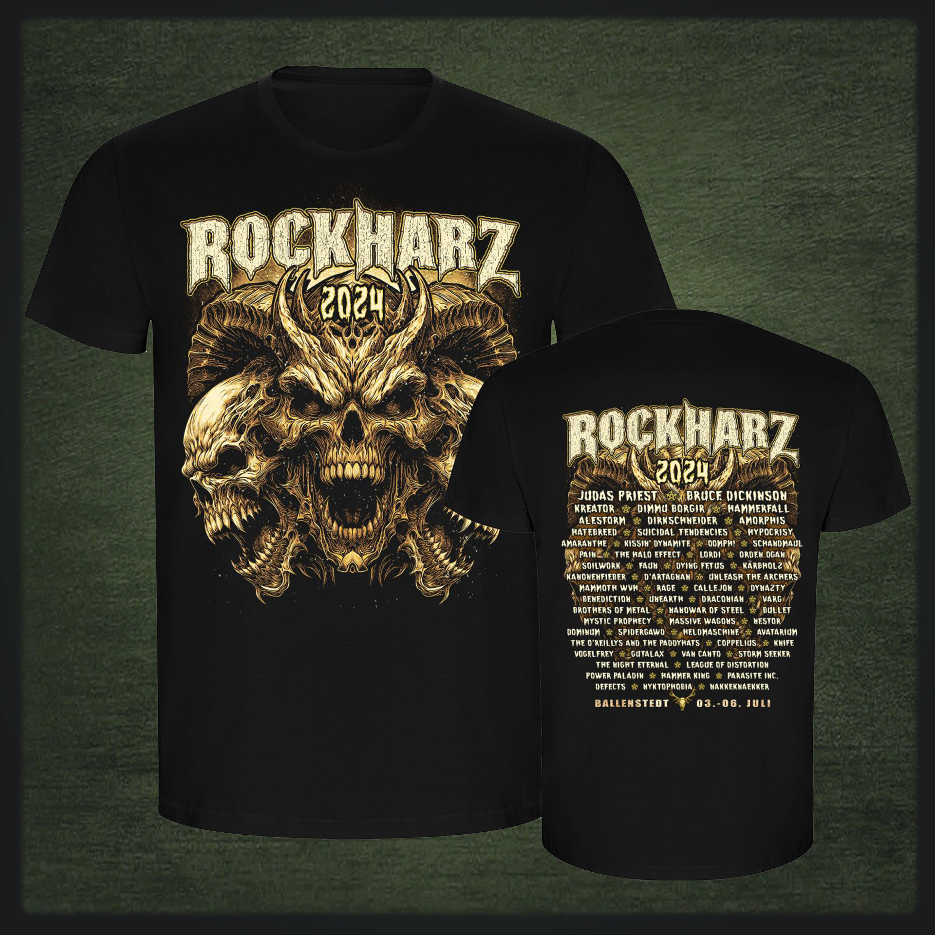 ROCKHARZ 2024 "THE SKULLS" SHIRT